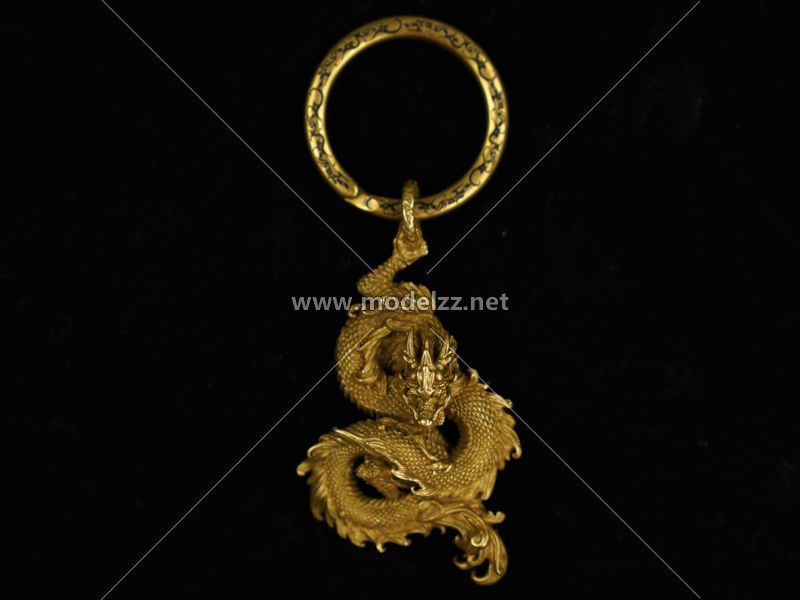 Bronze Dragon Snake Simulation metal animal Accessory