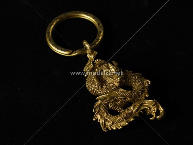 Bronze Dragon Snake Simulation metal animal Accessory