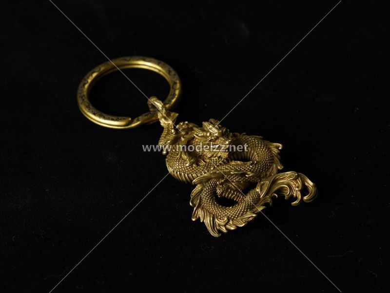 Bronze Dragon Snake Simulation metal animal Accessory
