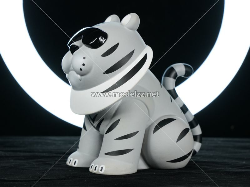 Cute Tiger Animal Sculpture  Desk Decoration