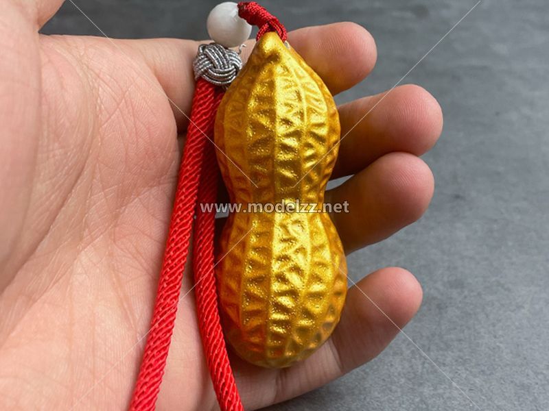Golden Peanut Pendants Resin Art