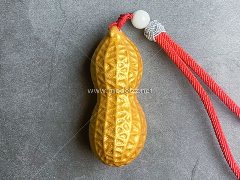 Golden Peanut Pendants Resin Art