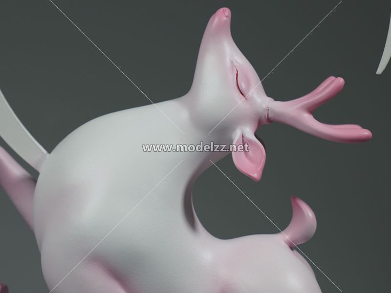 Jumping Deer Fiberglass Resin Art Statues