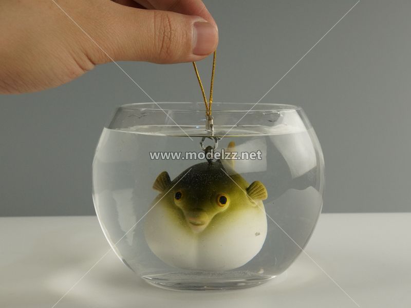 Cute Fat Fish Resin Art Gadget