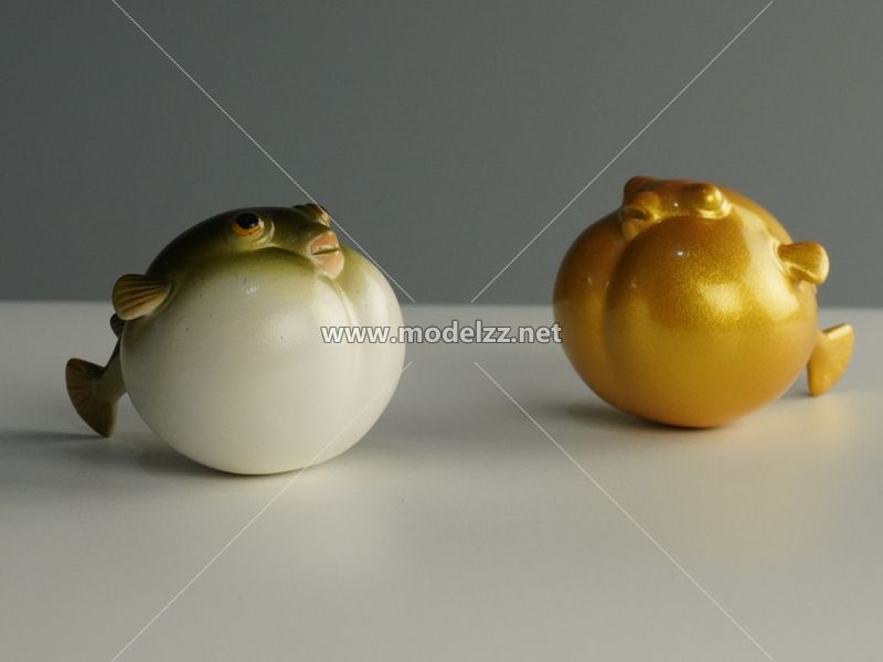 Cute Fat Fish Resin Art Gadget