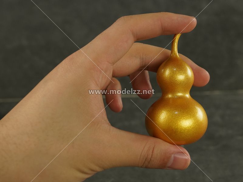 Golden Gourd Art Display Resin Art