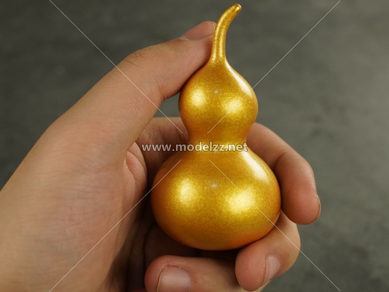 Golden Gourd Art Display Resin Art