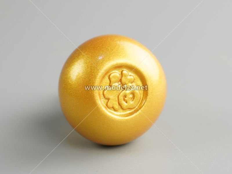 Golden Gourd Art Display Resin Art
