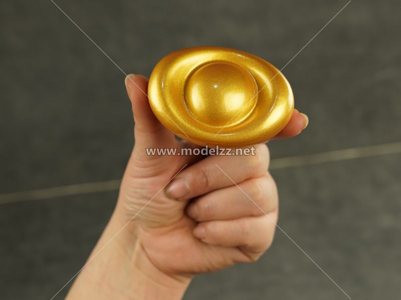 Golden Ingot Model Fabrication Resin Art