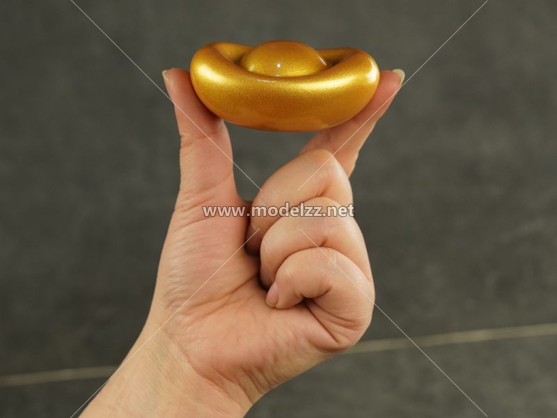 Golden Ingot Model Fabrication Resin Art