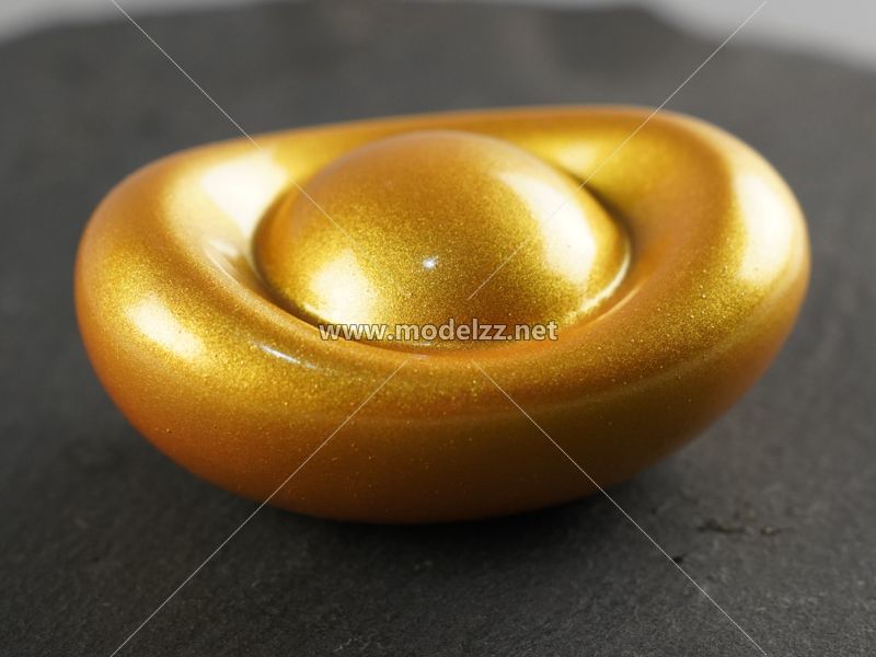Golden Ingot Model Fabrication Resin Art