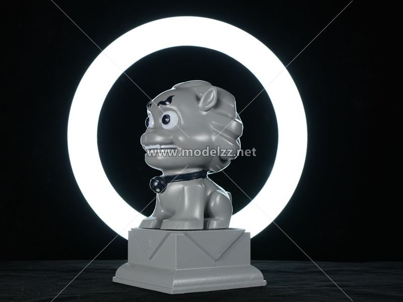 Cartoon Lion Desk Decoration Custom Carving