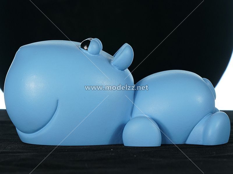 Lying Little Pig FPR Cartoon Sculpture Resin Art