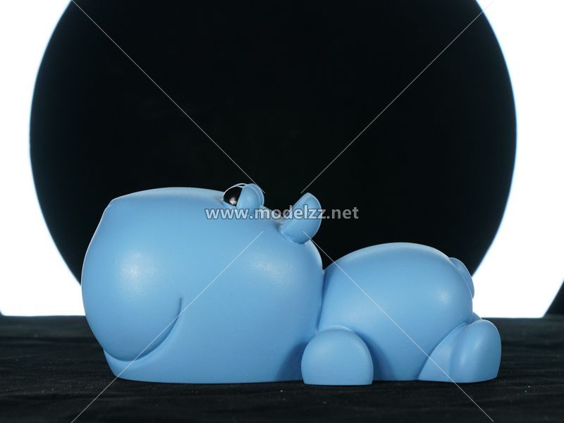 Lying Little Pig FPR Cartoon Sculpture Resin Art