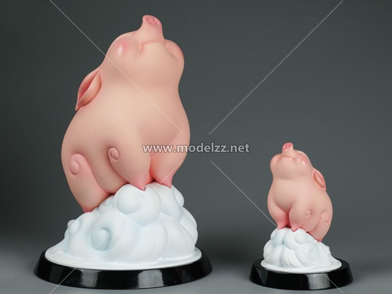 Cartoon Cute Pig Resin Art Artware