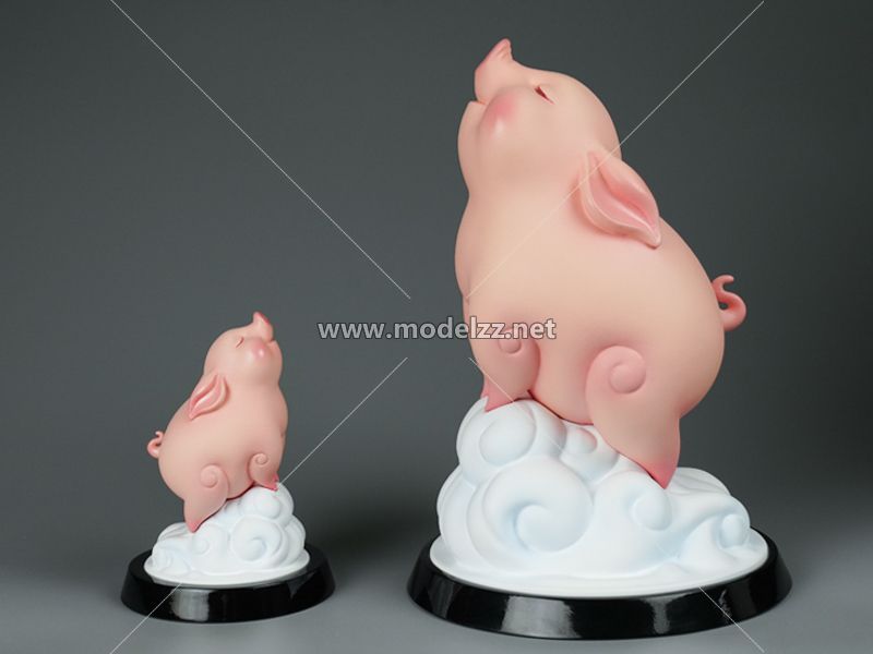Cartoon Cute Pig Resin Art Artware