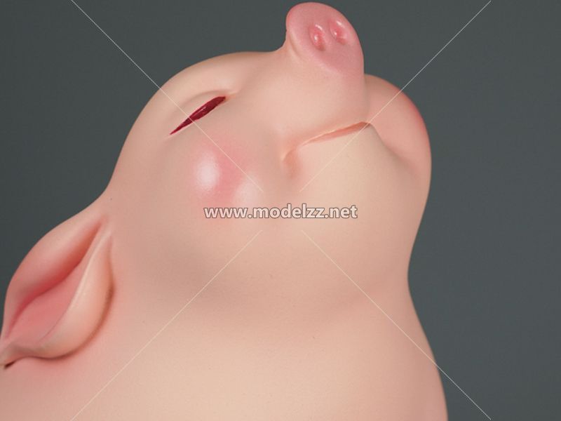 Cartoon Cute Pig Resin Art Artware