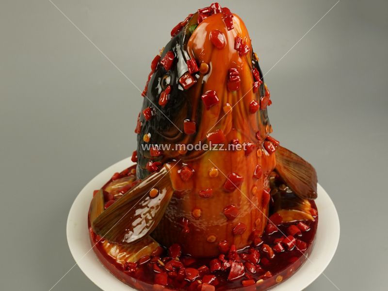 Sichuan Fish Head Simulation Food Model 
