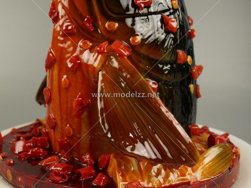 Sichuan Fish Head Simulation Food Model 