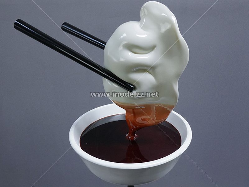 Dumpling Simulation Food Model 