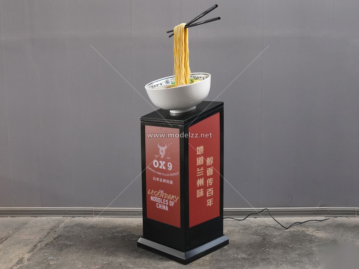 Chinese Noodles Resin Art Display Simulation Food Model 