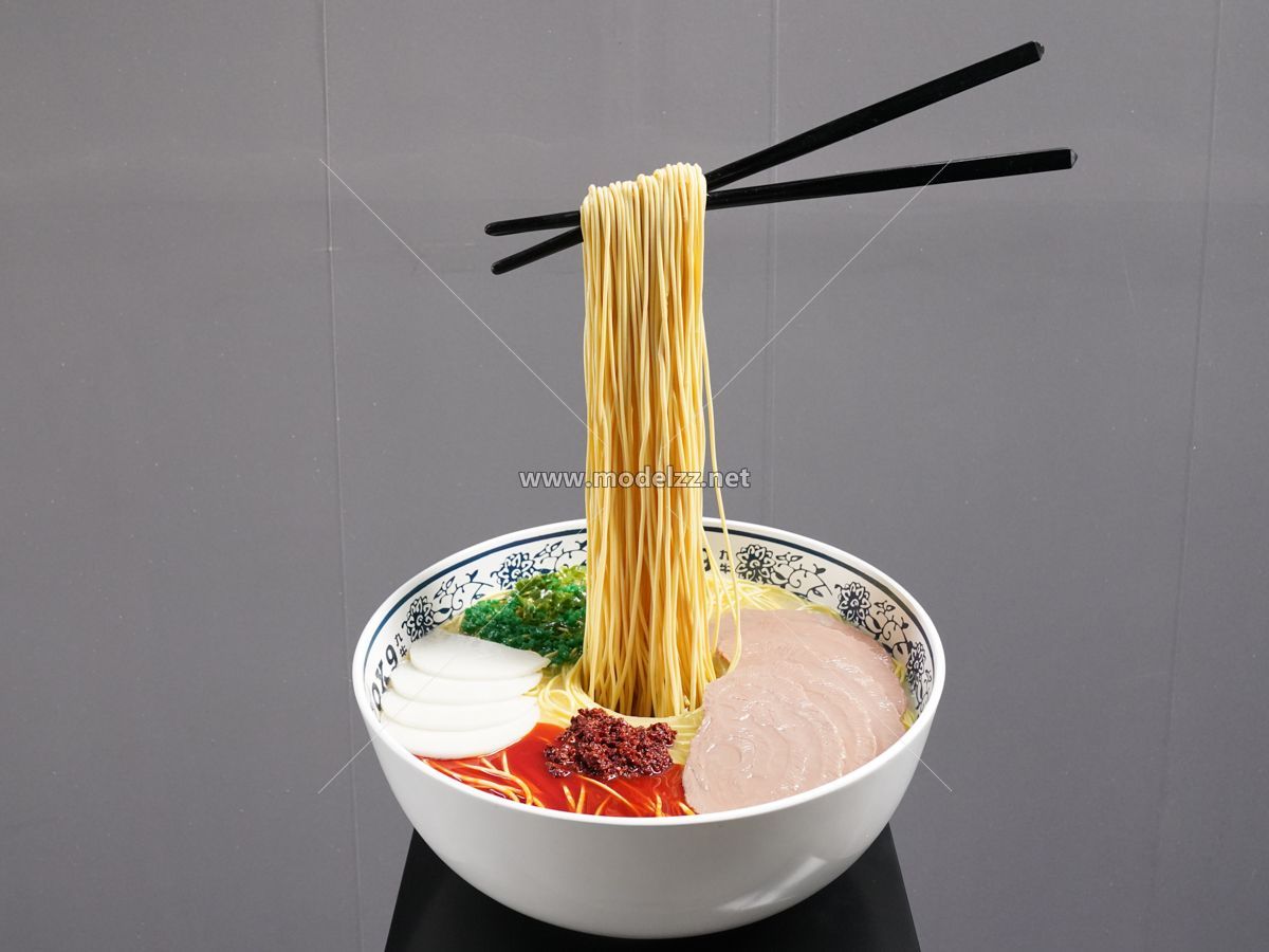Chinese Noodles Resin Art Display Simulation Food Model 