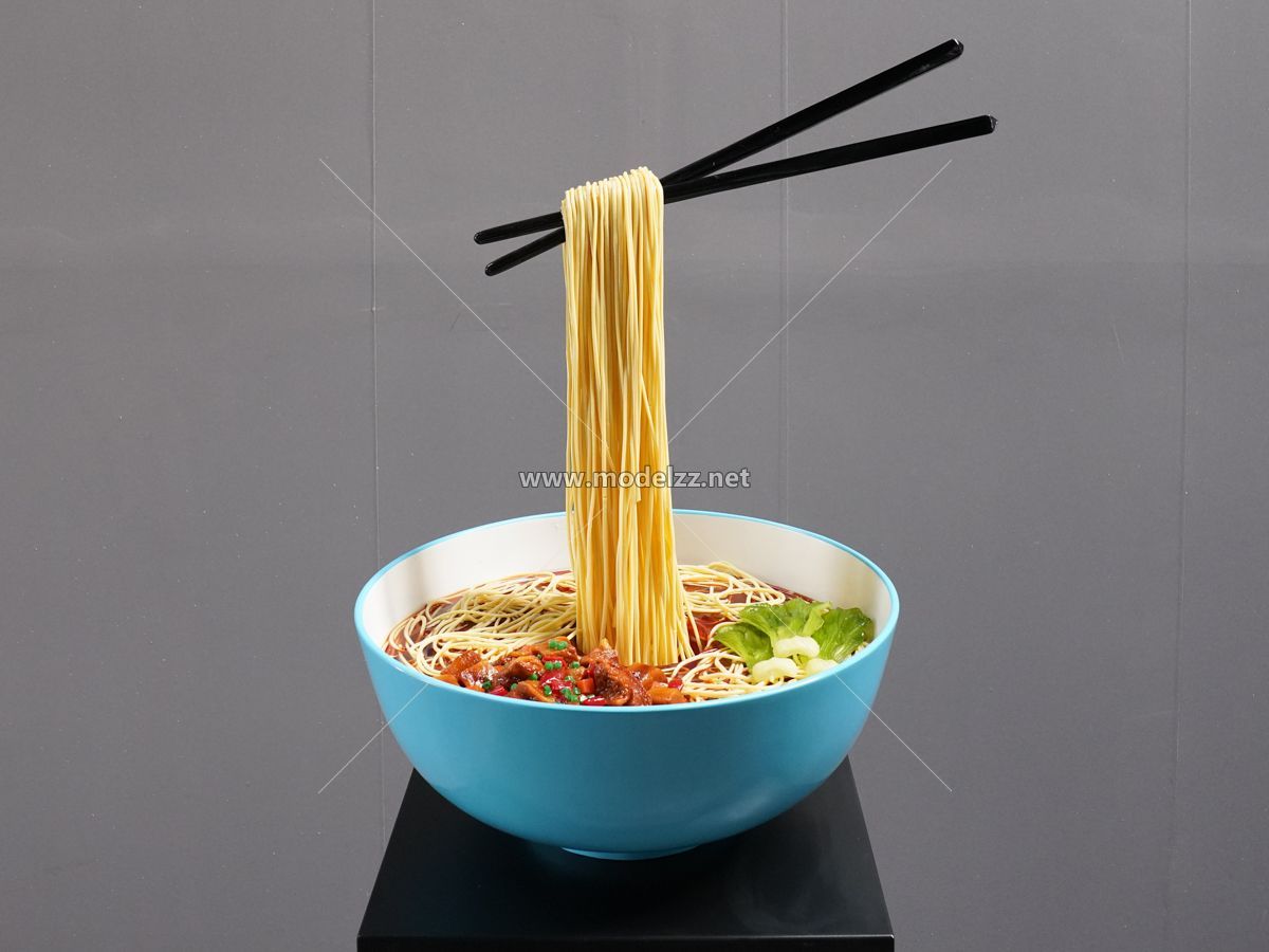 Beef Noodles Restaurant  Simulation Food Model 