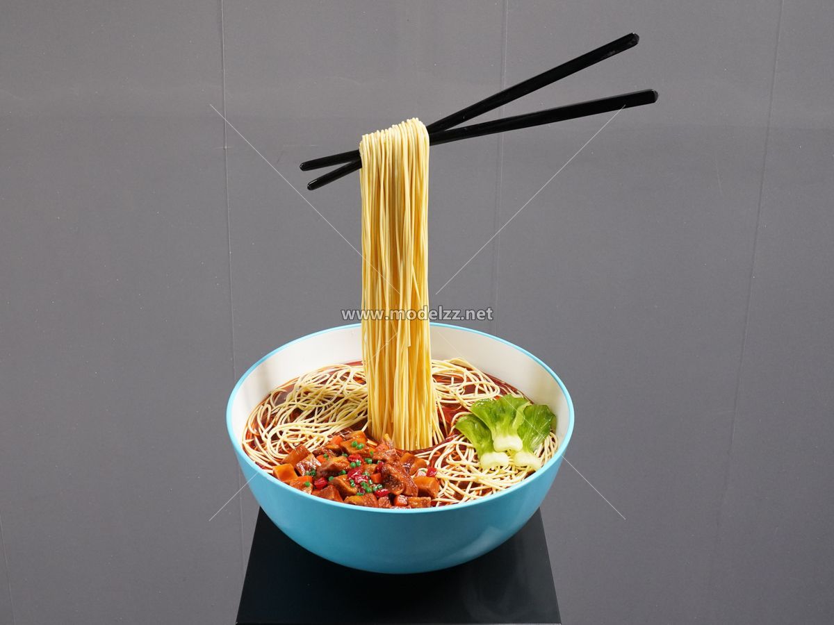 Beef Noodles Restaurant  Simulation Food Model 