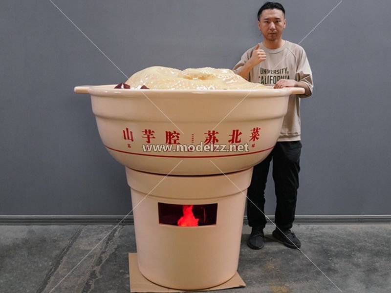 Chicken Stew Pot Plastic Food Models