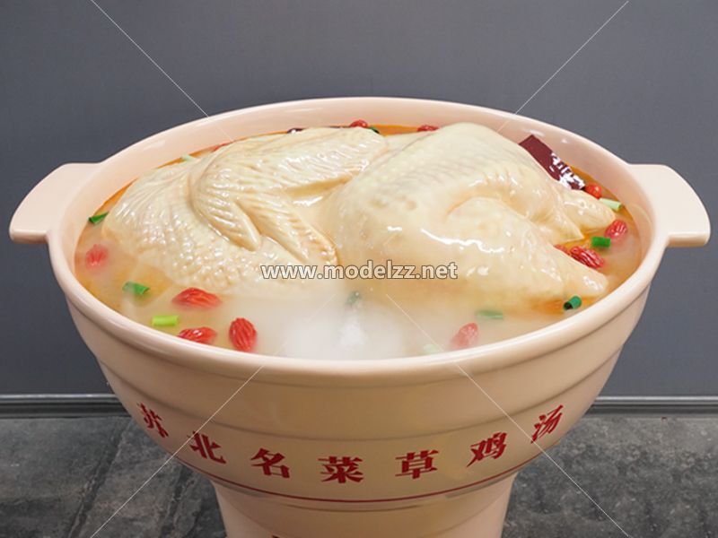 Chicken Stew Pot Plastic Food Models