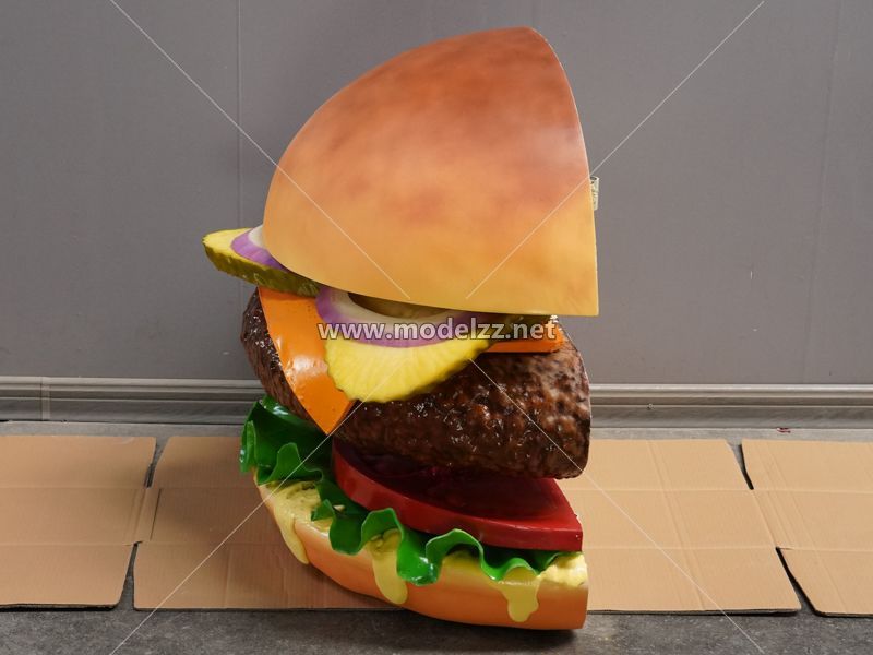 Hamburger Plastic Food Models Resin Art