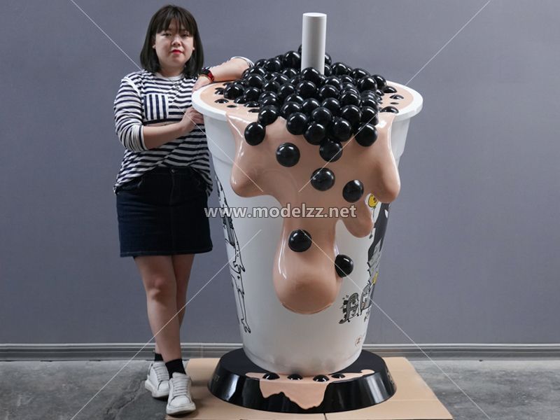  Big Bubble Drink Milk Tea Simulation Food Model 