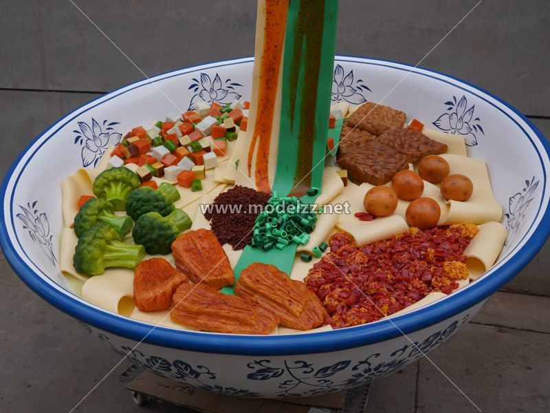 Big Bowl Noodle Simulation Food Model 