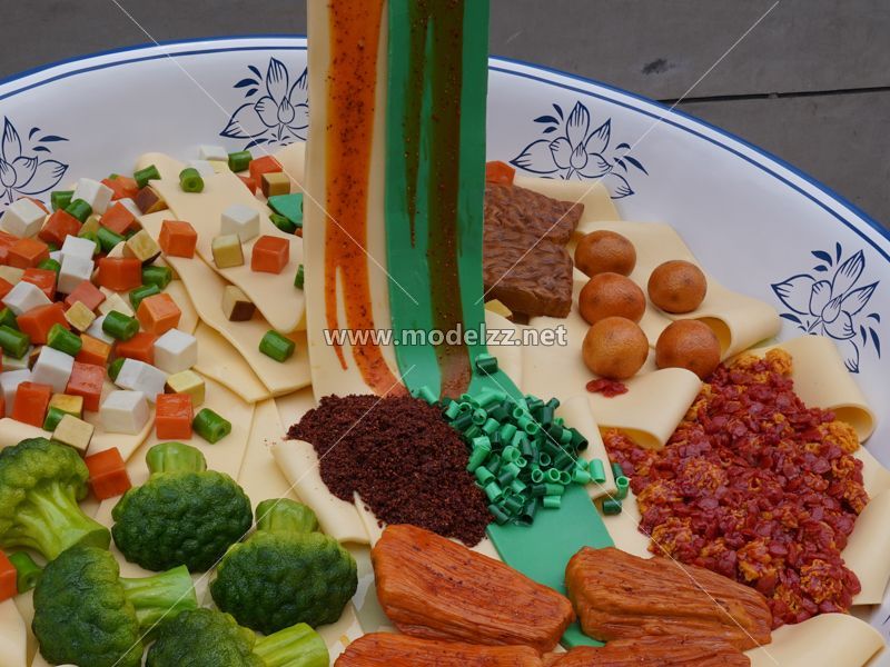 Big Bowl Noodle Simulation Food Model 