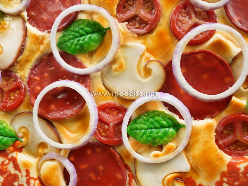 Big Pizza Simulation Food Model 