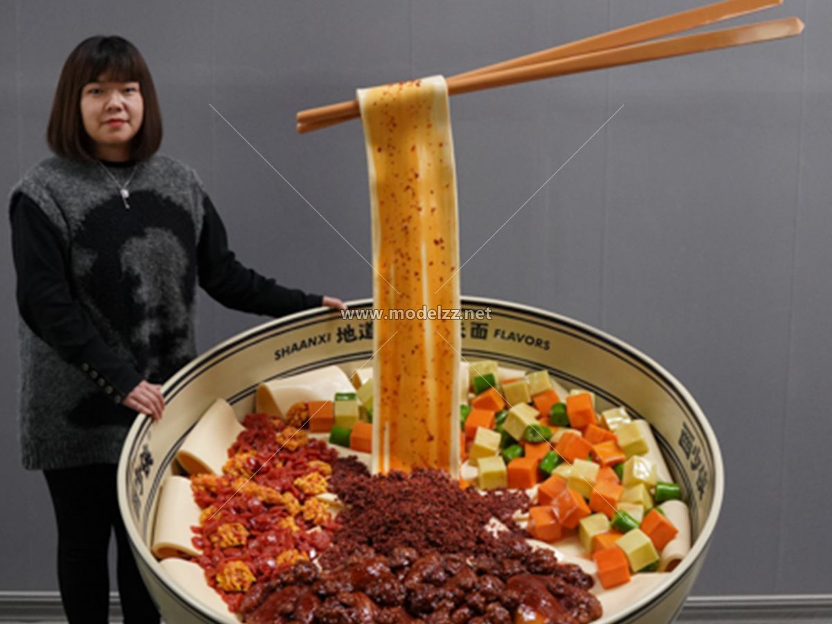 Noodle Plastic Food Models Custom Statue