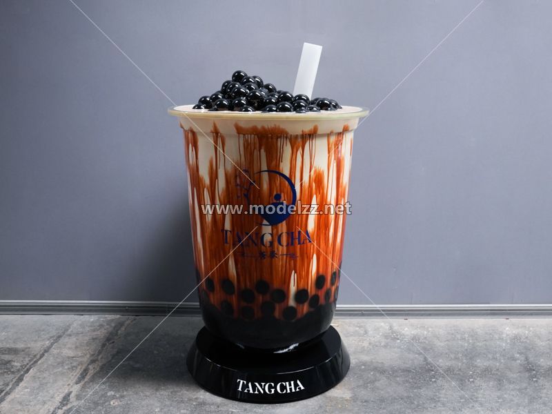 Bubble Tea and Drink Resin Modern Art Sculpture