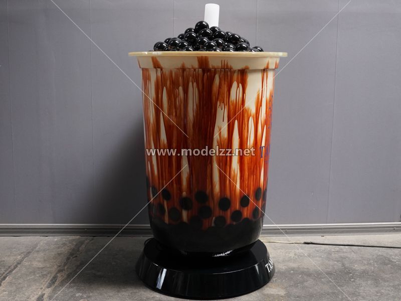 Bubble Tea and Drink Resin Modern Art Sculpture