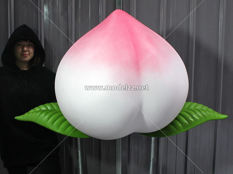 Longevity Peaches Resin Art Sculpture