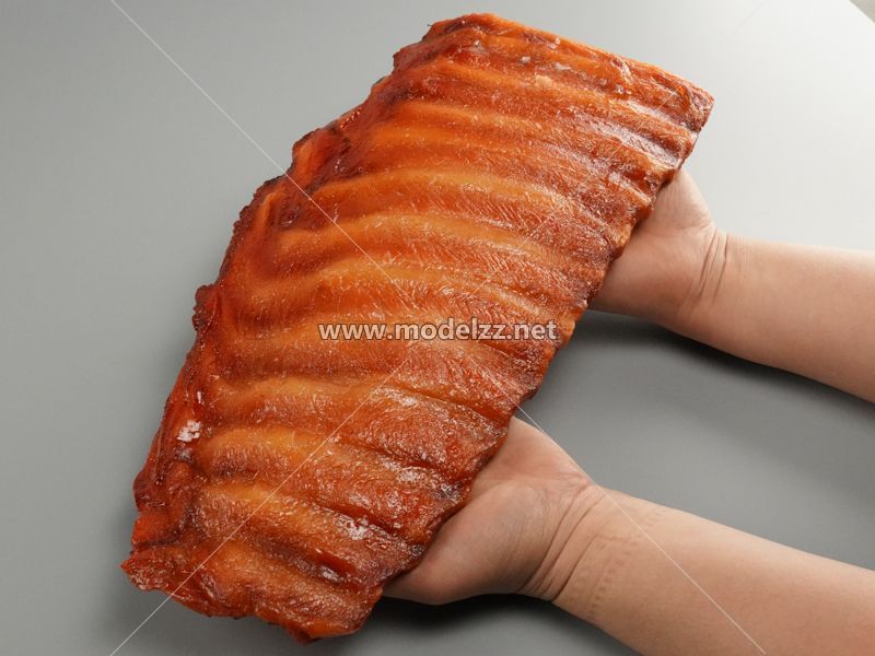 Pork Ribs Plastic Food Models Custom Statue