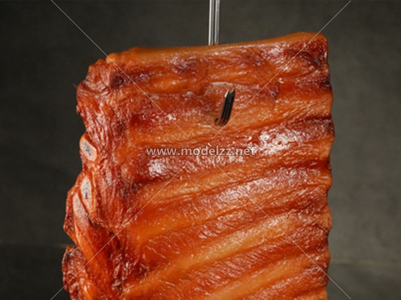 Pork Ribs Plastic Food Models Custom Statue