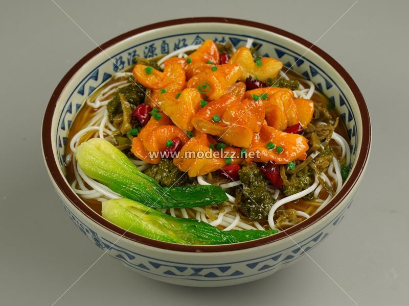 Rice Noodle Simulation Food Model 