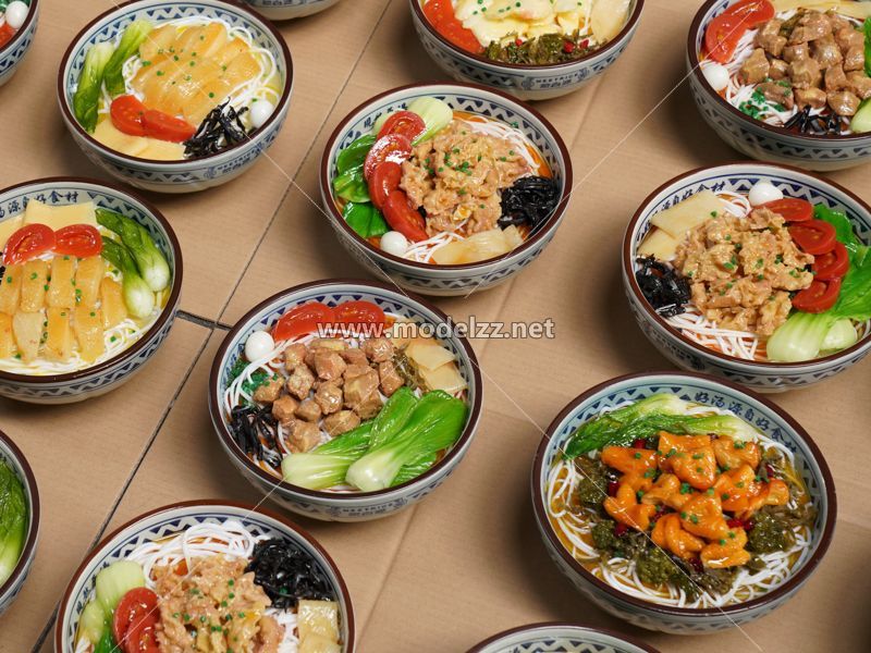 Rice Noodle Simulation Food Model 