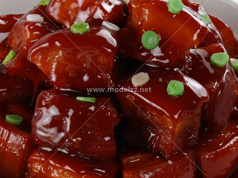 Stewed Pork With Brown Sauce Plastic Food Models