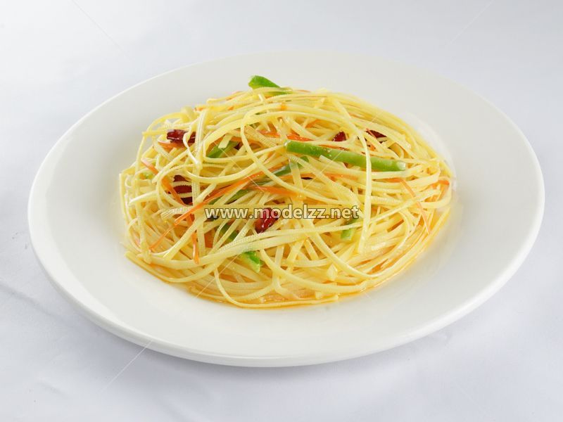 Spicy Potato Shreds Plastic Food Models