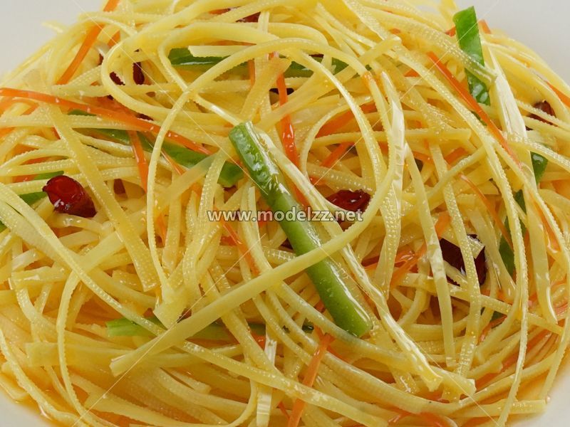 Spicy Potato Shreds Plastic Food Models
