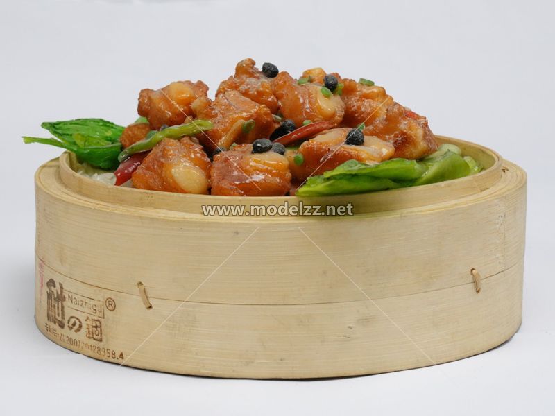 Steam Pork Rib Rice Plastic Food Models