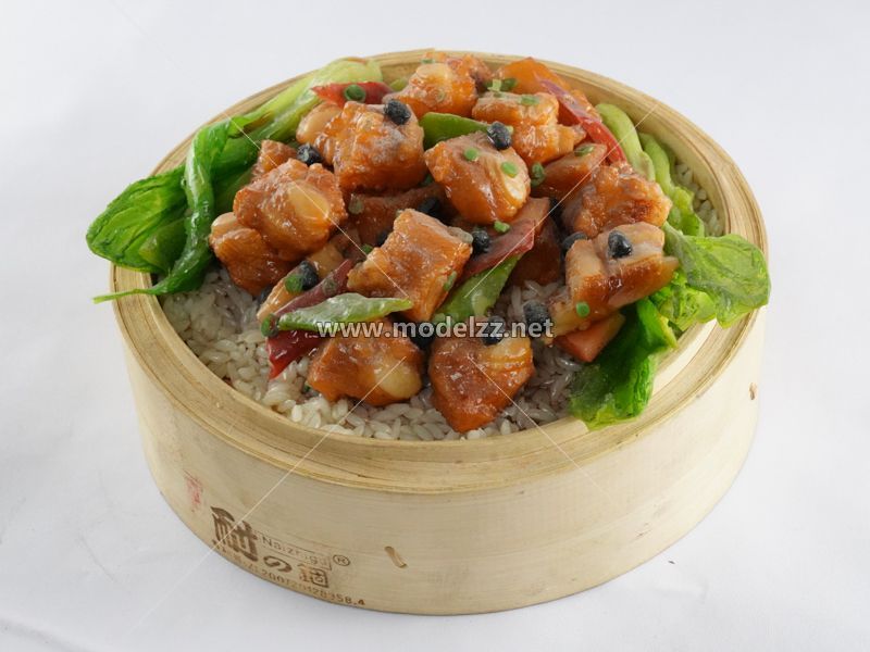 Steam Pork Rib Rice Plastic Food Models