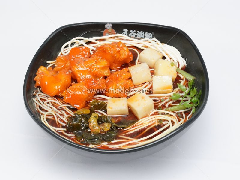Fish Meal and Noodle Plastic Food Models