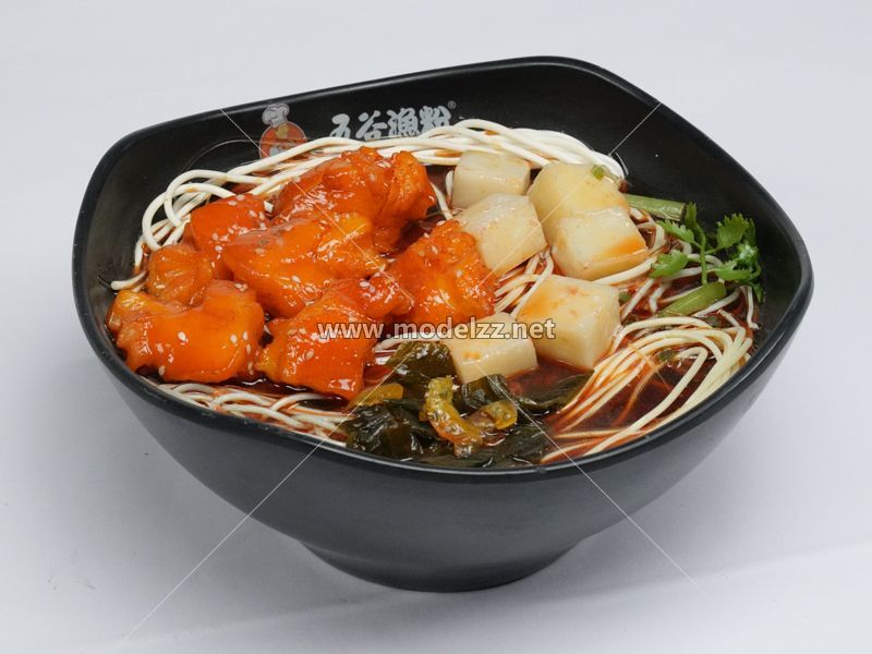 Fish Meal and Noodle Plastic Food Models